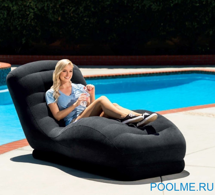 Надувное кресло-шезлонг INTEX 86 x 170 x 94 см, артикул 68595