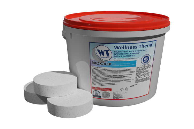 ЭКОХЛОР таблетки 200 г «Wellness Therm» 5 кг, артикул 877475