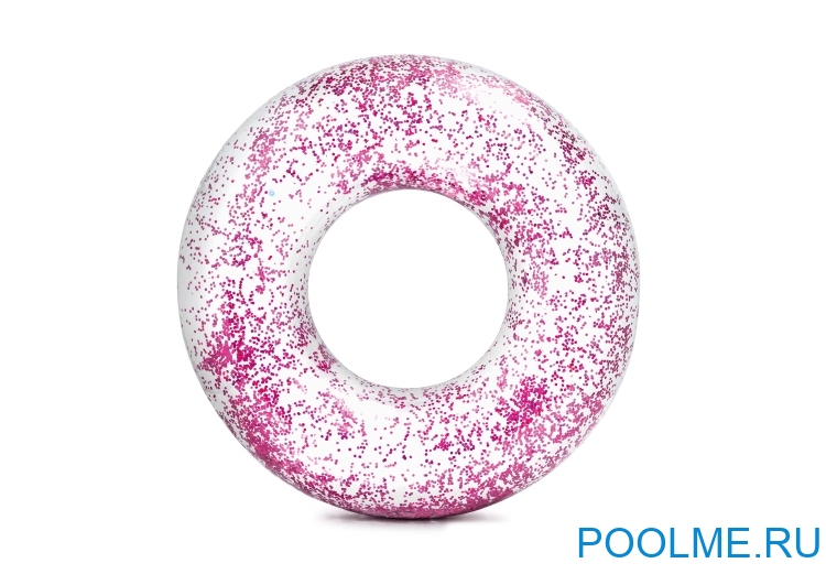 Надувной круг INTEX "Блеск" розовый 119 см, артикул 56274-R Надувной круг INTEX "Блеск" розовый 119 см, артикул 56274-R
