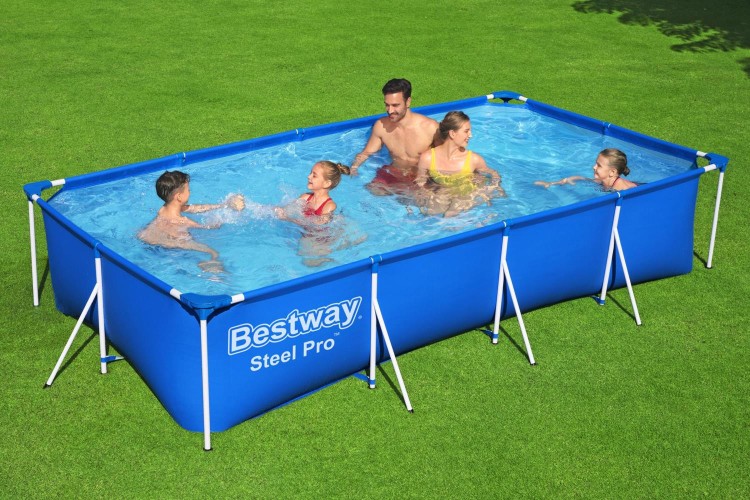 Каркасный бассейн Bestway 56424, размер 4 x 2.11 x 0.81 м
