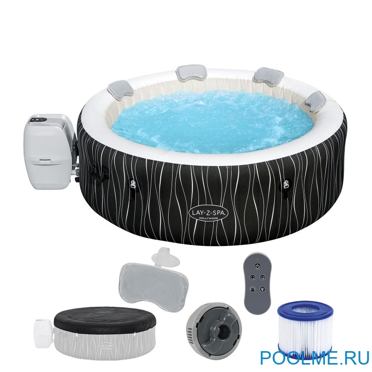 Джакузи Bestway 60059, внешний размер: 196 x 66 см - 6 мест Джакузи Bestway 60059, внешний размер: 196 x 66 см - 6 мест