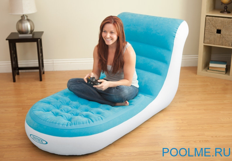 Надувное кресло-шезлонг INTEX Splash Lounge 84 x 170 x 81 см, артикул 68880