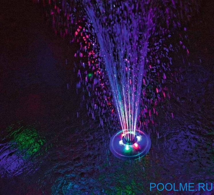 Плавающая светодиодная подсветка-фонтан Bestway, артикул 58493 Плавающая светодиодная подсветка-фонтан Bestway, артикул 58493