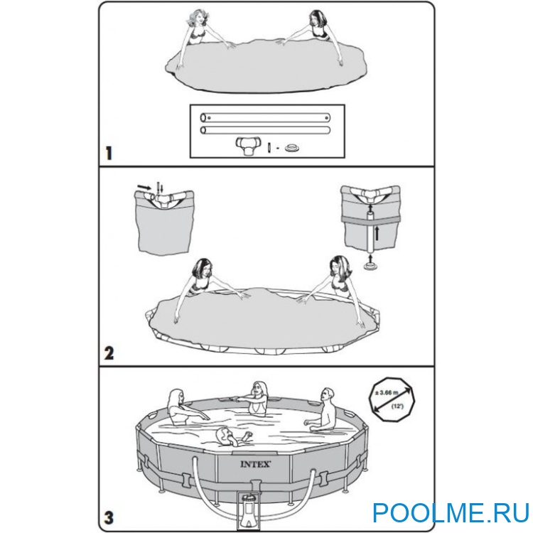 Бассейн INTEX 26716, 366 x 99 см