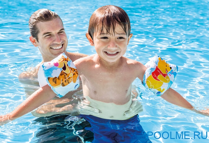 Нарукавники INTEX "Винни пух" 20 x 15 см, артикул 56663