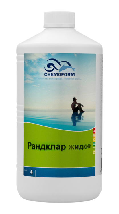 Средство для очистки стен бассейна и ватерлинии Chemoform Рандклар 1 л, артикул 1101001