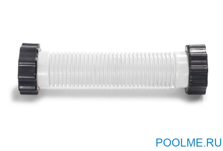 Гофрированный шланг INTEX с гайками (диаметр 38 мм, длина 25 см), артикул 11763 Гофрированный шланг INTEX с гайками (диаметр 38 мм, длина 25 см), артикул 11763