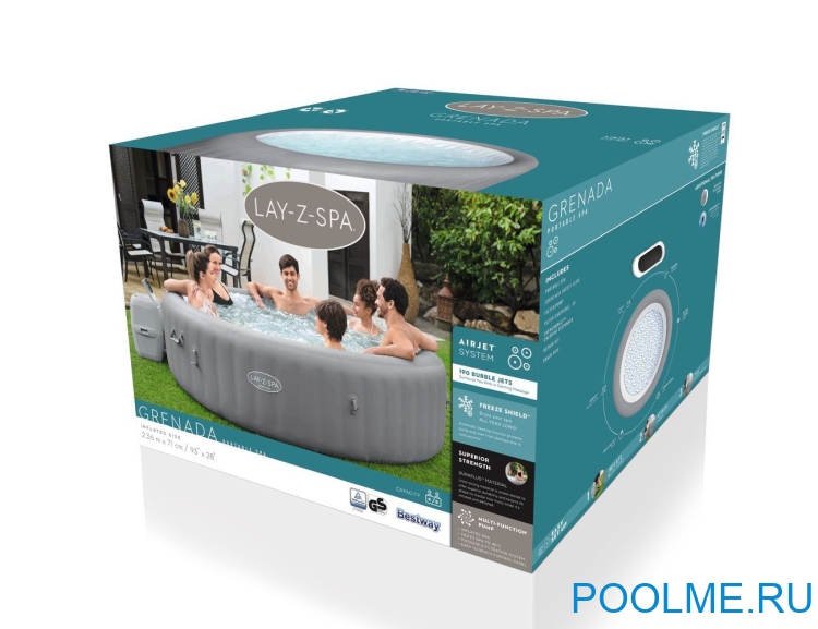 Джакузи Bestway LAY-Z-SPA 60059, размер 196 x 66 см