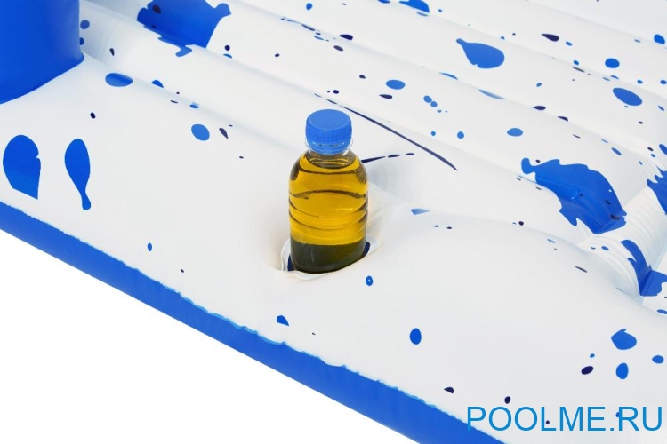 Надувной матрас-шезлонг Bestway для плавания "Cool Blue" 1.61 x 0. 84 м, артикул 43155