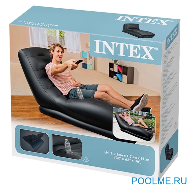 Надувное кресло-шезлонг INTEX Mega Lounge 81 x 173 x 91 см, артикул 68585 Надувное кресло-шезлонг INTEX Mega Lounge 81 x 173 x 91 см, артикул 68585