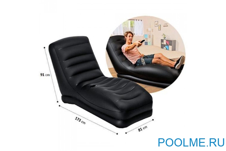 Надувное кресло-шезлонг INTEX Mega Lounge 81 x 173 x 91 см, артикул 68585 Надувное кресло-шезлонг INTEX Mega Lounge 81 x 173 x 91 см, артикул 68585