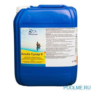 Средство против водорослей Chemoform Альба Cупер К жидкий 10 л, артикул 0610010 Средство против водорослей Chemoform Альба Cупер К жидкий 10 л, артикул 0610010