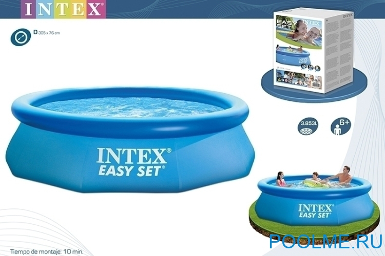 Надувной Бассейн INTEX Easy Set 3.05 x 0.76 м, артикул 28120