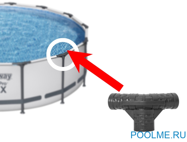 Тройник Bestway для бассейна Steel Pro Max 366 x 122 см, артикул P04405