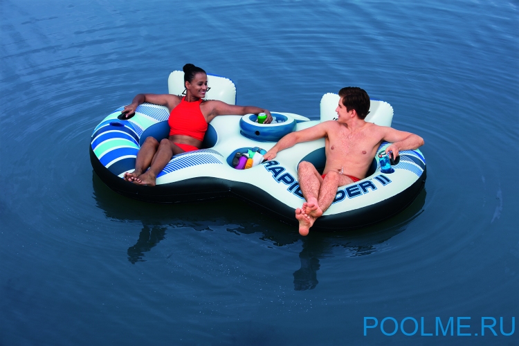 Надувной круг-кресло Bestway "Rapid Rider" на двоих 251 x 132 см, артикул 43113