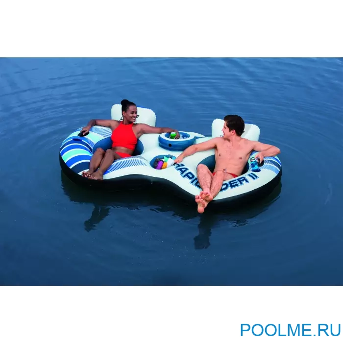 Надувной круг-кресло Bestway "Rapid Rider" на двоих 251 x 132 см, артикул 43113
