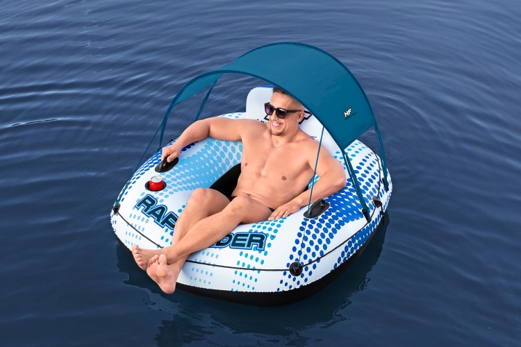 Надувной круг-кресло Bestway "Rapid Rider" с навесом 123 x 123 x 51 см, артикул 43725