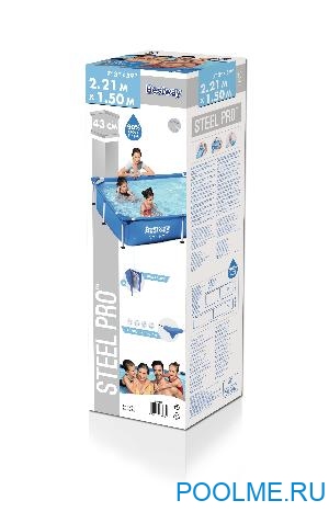 Бассейн Bestway 56401, 221 x 150 x 43 см Бассейн Bestway 56401, 221 x 150 x 43 см