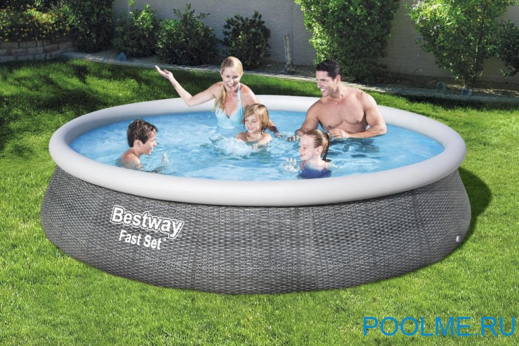 Надувной бассейн Bestway Fast Set 3.96 x 0.84 м, артикул 57376