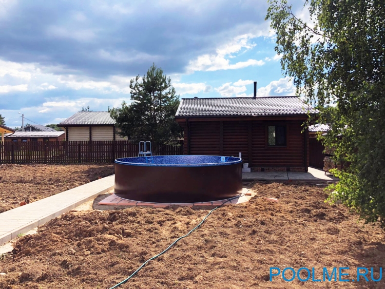 Бассейн Лагуна 4 х 1.25 м (врезной скиммер + форсунка) арт. 40011 / 3 - коричневый Бассейн Лагуна 4 х 1.25 м (врезной скиммер + форсунка) арт. 40011 / 3 - коричневый