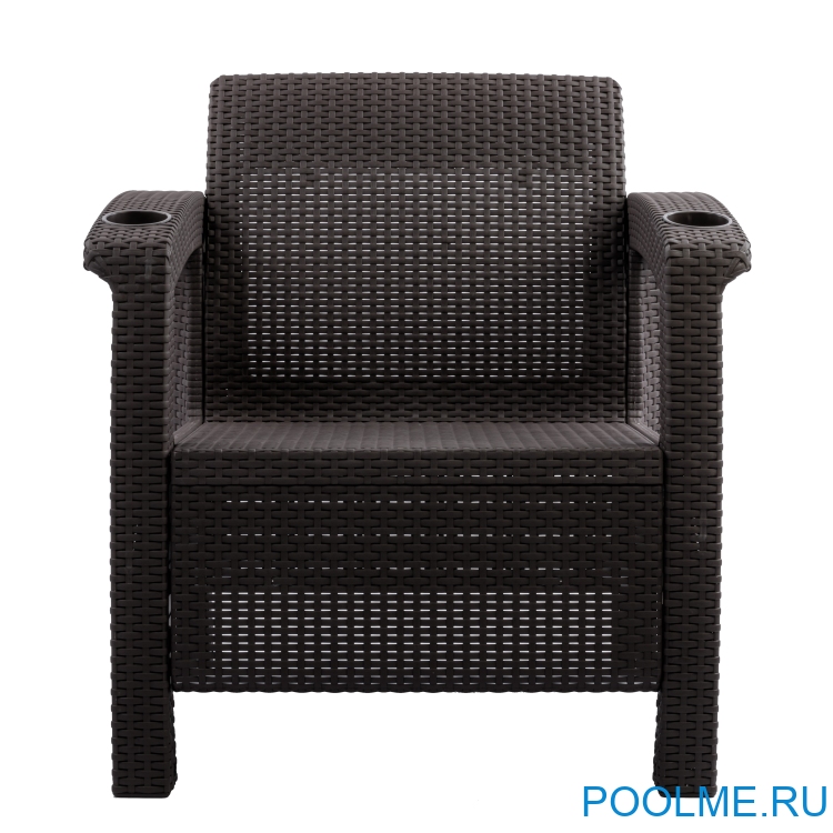 Набор кресел из искусственного ротанга без подушек Набор кресел из искусственного ротанга без подушек