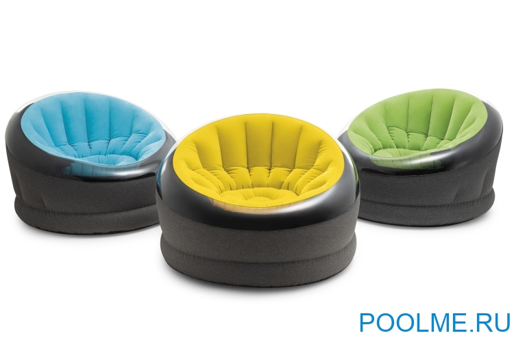 Надувное кресло INTEX Empire 112 x 109 x 69 см, цвет бирюза, артикул 66582-B