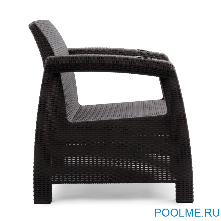 Кресло из искусственного ротанга без подушки
