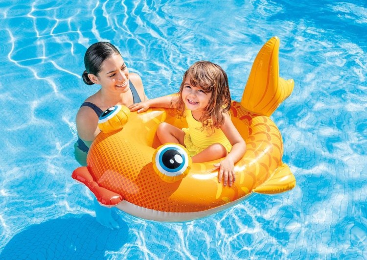 Надувная лодочка INTEX Pool Cruiser "Рыбка" 132 х 94 см, артикул 59380-G