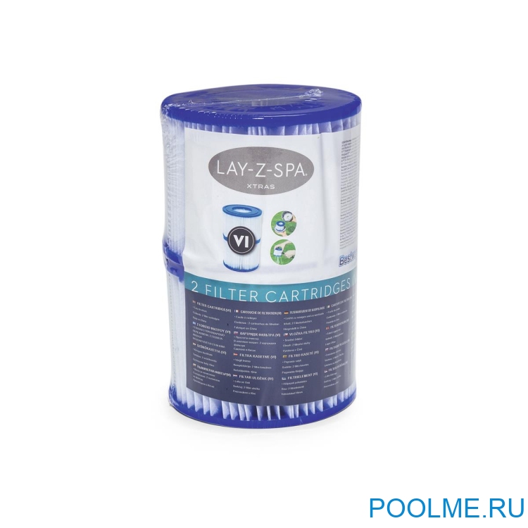 Сменный картридж Bestway LAY-Z-SPA Xtras VI 10.6 х 8 см, артикул 60311 Сменный картридж Bestway LAY-Z-SPA Xtras VI 10.6 х 8 см, артикул 60311