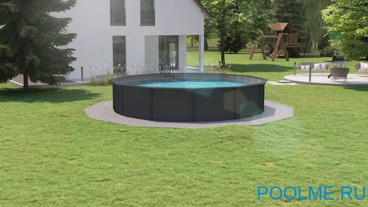 Морозостойкий бассейн MAGIC POOL 5.5 x 1.32 м арт. PR5513G - графит Морозостойкий бассейн MAGIC POOL 5.5 x 1.32 м арт. PR5513G - графит