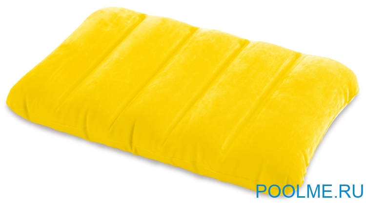 Надувная подушка INTEX 43 x 28 x 9 см, желтая, артикул 68676-Y