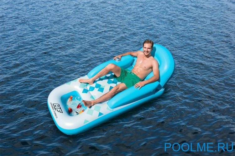 Надувной матрас-шезлонг Bestway для плавания "Cool Days" 2.31 x 1.07 м, артикул 43130