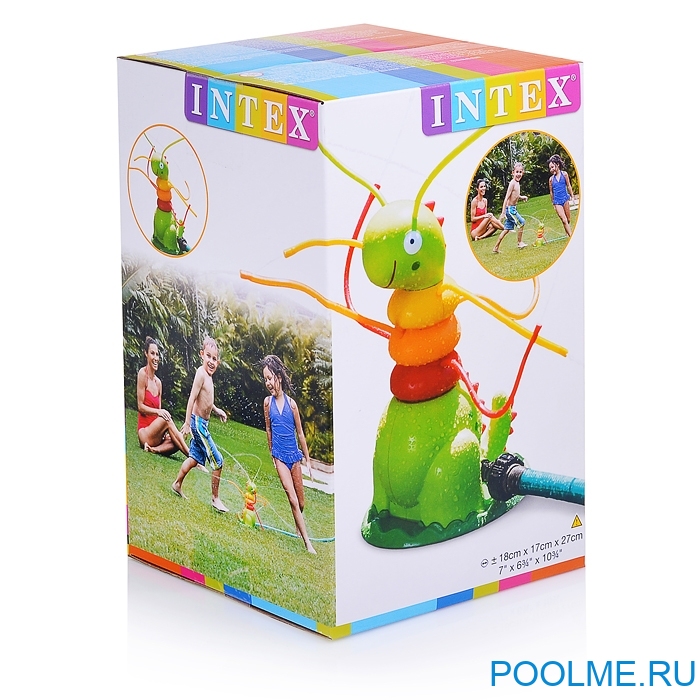 Надувной разбрызгиватель INTEX "Гусеница" 18 x 17 x 27 см, артикул 56599