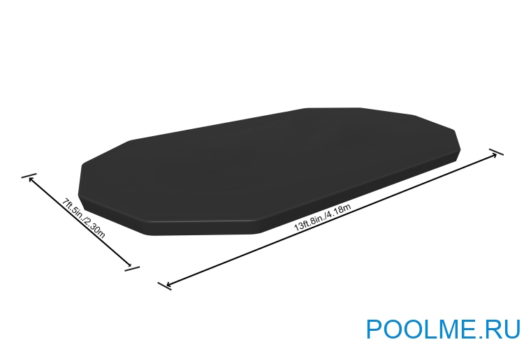 Тент Bestway для овальных каркасных бассейнов 4.27 х 2.5 м, артикул 58425