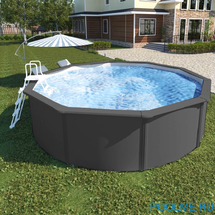 Морозостойкий бассейн MAGIC POOL 5.5 x 1.32 м (полная комплектация) арт. KITPR5513G - графит Морозостойкий бассейн MAGIC POOL 5.5 x 1.32 м (полная комплектация) арт. KITPR5513G - графит