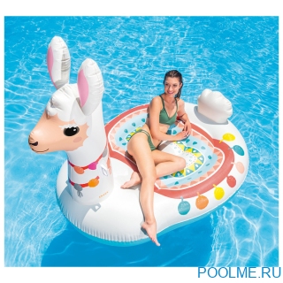 Надувной матрас-остров INTEX для плавания "Большая Лама" 2.01 x 1.47 x 1.73 м, артикул 57294