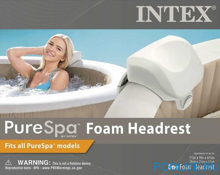 Подголовник для надувных СПА джакузи INTEX, артикул 28505 Подголовник для надувных СПА джакузи INTEX, артикул 28505