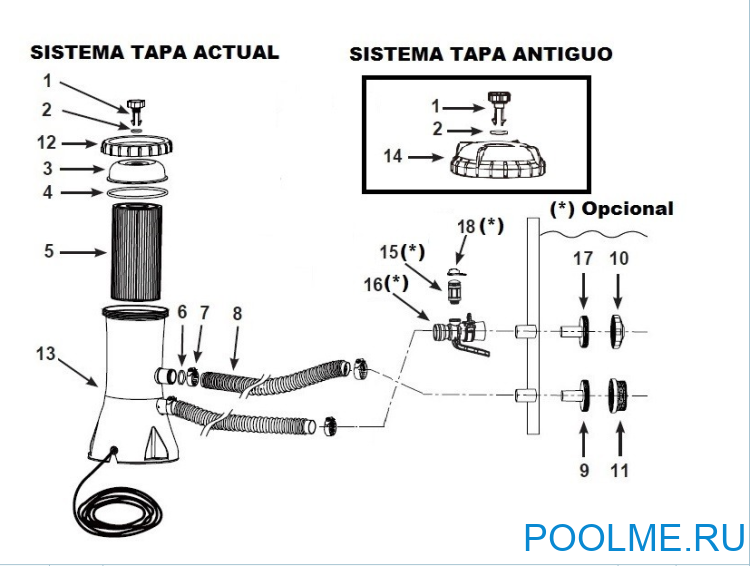 Картриджный фильтр INTEX 26638 - 3785 л/ч