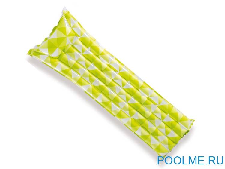Матрас INTEX "Мозаика" 183 x 69 см, зеленый, артикул 59712-G Матрас INTEX "Мозаика" 183 x 69 см, зеленый, артикул 59712-G
