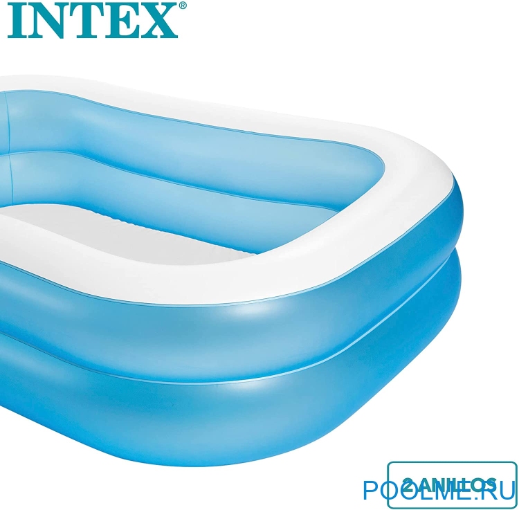 Надувной семейный бассейн INTEX Swim Center 203 x 152 x 48  см, артикул 57180 Надувной семейный бассейн INTEX Swim Center 203 x 152 x 48  см, артикул 57180