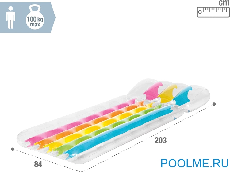 Матрас INTEX &quot;Радужный&quot; 203 x 84 см, артикул 58724