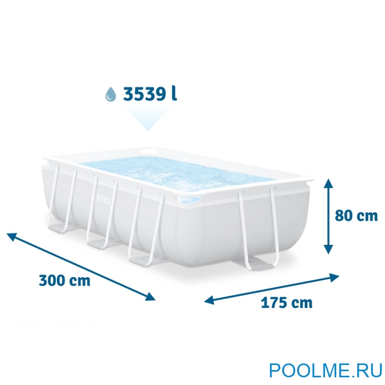 Бассейн INTEX 26784, 300 x 175 x 80 см