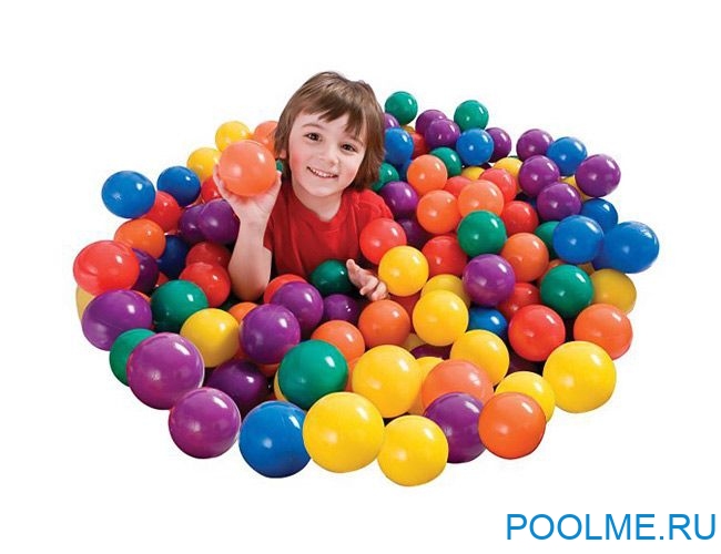 Пластиковые мячи INTEX для игр 8 см, артикул 49600 Пластиковые мячи INTEX для игр 8 см, артикул 49600