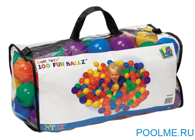 Пластиковые мячи INTEX для игр 8 см, артикул 49600 Пластиковые мячи INTEX для игр 8 см, артикул 49600