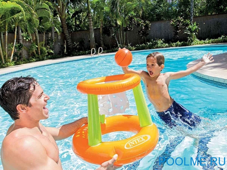 Надувной набор INTEX "Баскетбол" 67 x 55 см, артикул 58504