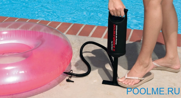 Насос ручной INTEX "Double Quick II" 4 л/36 см, артикул 68614