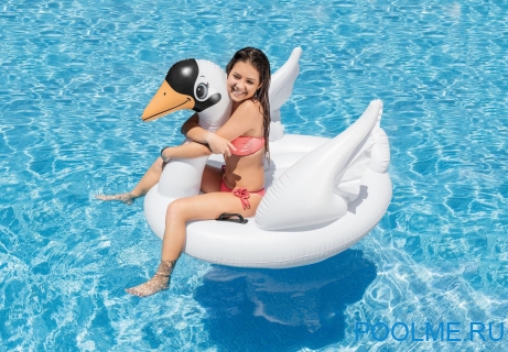 Надувной плот INTEX "Белый лебедь" 130 x 102 x 99 см, артикул 57557
