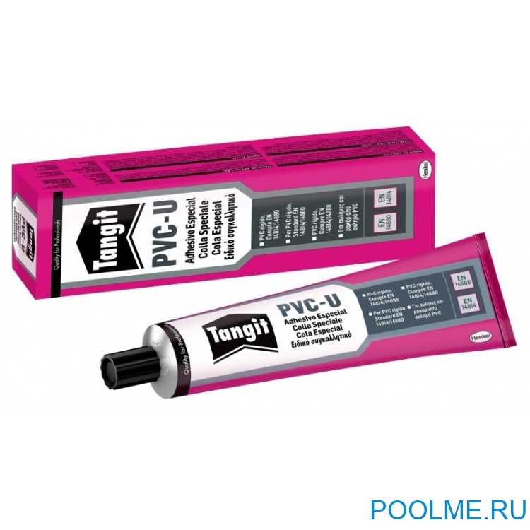 Клей Tangit PVC-U для труб из ПВХ  (125 г) в тубе, арт. 1643003