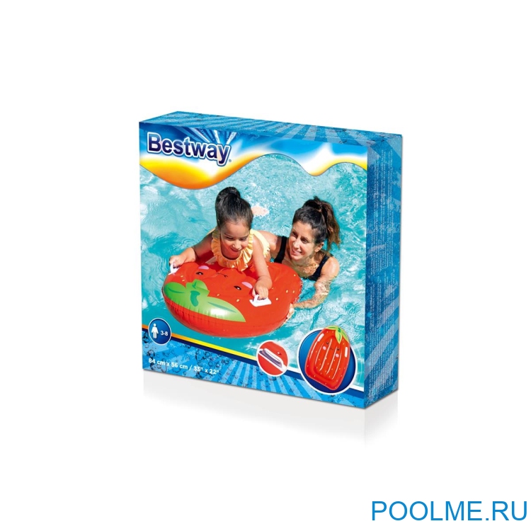 Детская мини-доска для серфинга Bestway Surf Buddy &quot;Клубника&quot; 84 x 56 см, артикул 42049