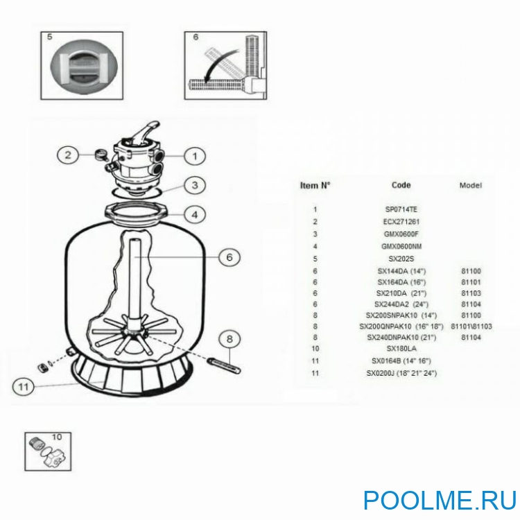 Песочный фильтр Hayward 10000 л/ч Песочный фильтр Hayward 10000 л/ч